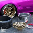 a1.jpg STL file Kai Style DEEP Dish wheel set for diecast and RC model 1/64 1/43 1/24 1/18 1/10....・3D printer model to download, BlackBox