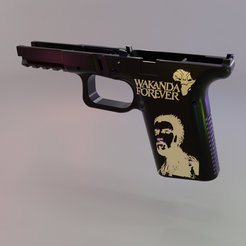 preview01.png STL-Datei G19 Glock Rahmen Black Panther・3D-Drucker-Vorlage zum herunterladen