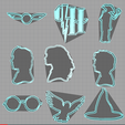 Capture harrypotter.PNG cookie cutters - cookie cutter - harry potter - hermione - ron - hedwig - dobby - vif d'or