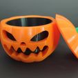 angry-pumpkin-6.jpg Two angry and one surprised Halloween pumpkins (candle holder, plant base, and candy bowl)