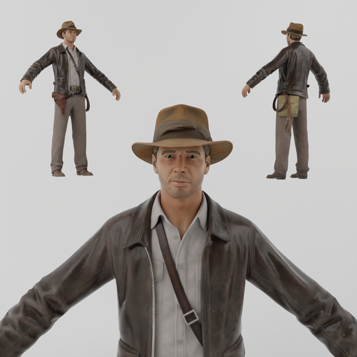 Portada.png indiana Jones Lowpoly Rigged