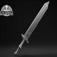 Cathedral_Knight_Greatsword_Render_Smith_BW.jpg Cathedral Knight Sword Dark Souls 3 Life Size Prop STL