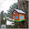 005.jpg LOG CABIN BIRDHOUSE