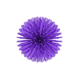 3by3D_SeaUrchinBall.stl Acupuncture Stress Ball: Sea Urchin