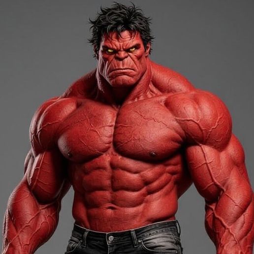 Red Hulk 3D model by GubaForge3D