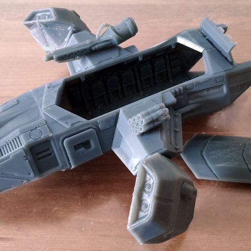 ♾️ ChickenHawk Utility Dropship・ 3D File for 3D printing・Cults