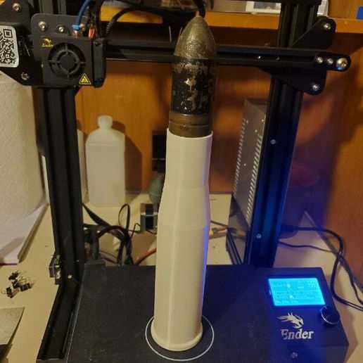 shellprojectile.jpg 37mm M3 shell casing WW2 full size