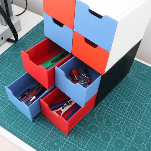 📦 Modular Drawer Box・ 3MF File for 3D printing・Cults