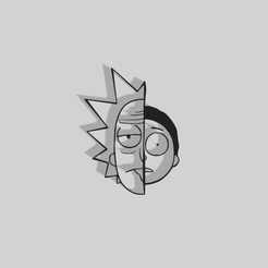 Rick-Y-Morty-Faces.png Rick and Morty Faces Décoration - 2D Art