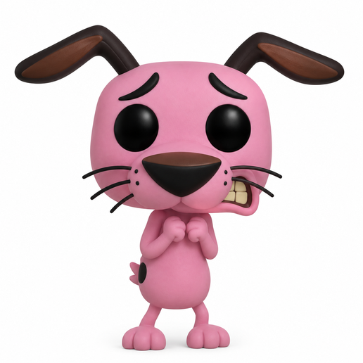 Courage the Cowardly Dog - 3D STL Model 3D model