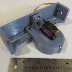 IMG_7046.JPG Download free STL file Rack & Pinion Linear Actuator Servo Joint Module *Tiny_CNC_Collection • Model to 3D print, mechengineermike