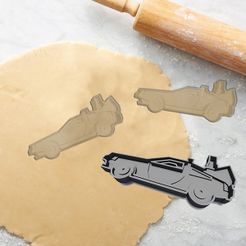 Delorean.jpg BACK TO THE FUTURE DELOREAN COOKIE CUTTER (FOR PERSONAL USE ONLY)