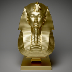 01b.png Archivo STL King Tutankhamun・Modelo imprimible en 3D para descargar