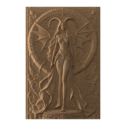 Succubus Demon – 3D STL Model - 3D model önizlemesi