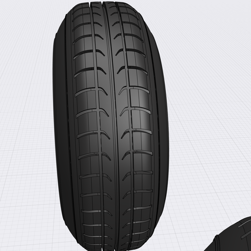 💶 15inch Stretch Tire Directional・ STL File for ・Cults