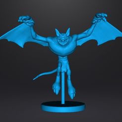 GiantBatMonster4.jpg STL-Datei Riesige Fledermaus Boss Miniatur-Modell für Fantasy-Spiele dnd rpg・3D-druckbare Vorlage zum herunterladen