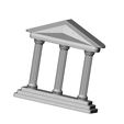 Fluted-Double-sided-ornament-book-ends-Greek-key-pillar-Greek-Parthenon-relief-08.jpg Vintage pattern fluted pillars ornament Parthenon relief decor 3D print model