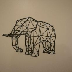 resize-low-poly-elephant-print.jpg STL file Low poly elephant・3D printer model to download