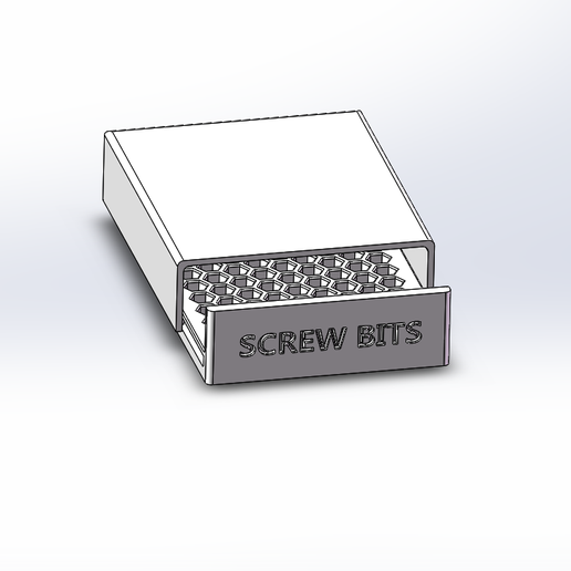 Download STL file Screw Bits Case • 3D print template ・ Cults