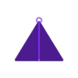 04. Platonic Solid - Tetrahedron V1.stl Charm Tiny Tetra - Ficheiro de impressão 3D para porta-chaves ou pingente - Porta-chaves Tetrahedron - pingente tetrahedron - Geometria sólida platónica