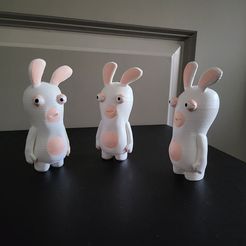 Rabbid-actual-print-pic-1.jpg STL-Datei Inspiriert von Rabbid aus der Fernsehserie - Rabbids Invasion・3D-druckbares Modell zum herunterladen