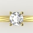 Lucy-Round-Solitaire-Engagement-Ring-STL-3D-Printable-3.jpg Lucy Round Solitaire Engagement Ring STL 3D Printable