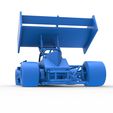 64.jpg Diecast Supermodified front engine Winged race car V2 Scale 1:25