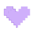 Keycap - Multiparts - Half Heart Red.stl 8-Bit Heart Clicker Fidget Toy / Keychain / Set