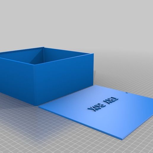 Dry Box with Lid Filament Storage 3D model