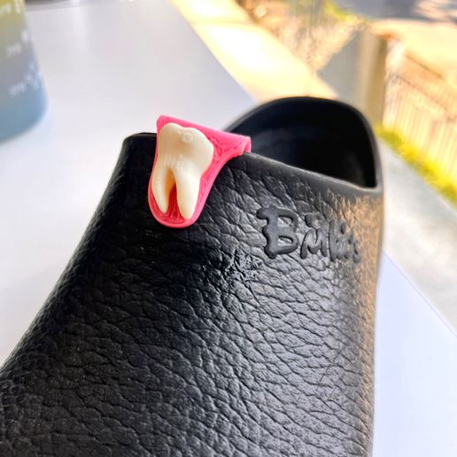3D Tooth & Implant Pins - Clip for shawls, aprons and apparel 3D model