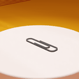 0001.png Iconic Classic Paperclip 3D Print Model | Accesorio de oficina minimalista | STL, STEP & FBX | Archivo de impresión 3D | Descarga digital