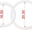 Wedding-rings-Wolf-tracks-9.jpg Archivo STL Anillos de boda Wolf tracks・Modelo imprimible en 3D para descargar