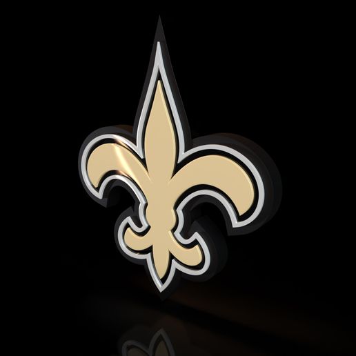 New Orleans Saints NFL Football Team Logo 3D Model