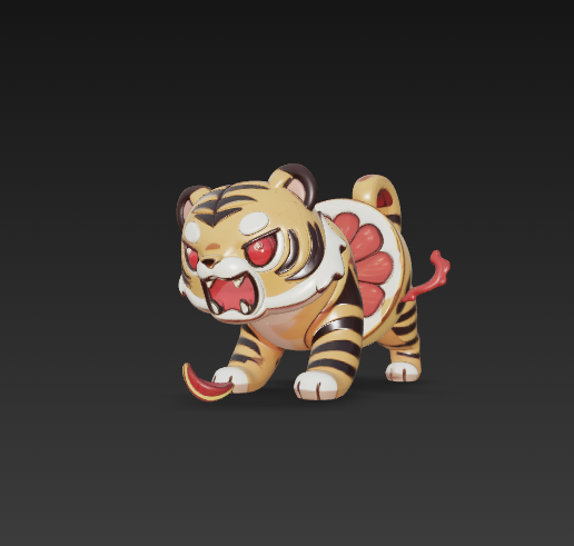 👾 Tigroligre Frutonni Anime style・ STL File for 3D printing・Cults