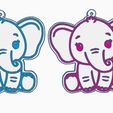 elefantge.jpg Babe BabyShower/Birthday Elephant Key Chain