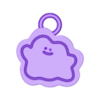 chibi ditto keychain.stl POKEMON CHIBI DITTO KEYCHAIN ( EASY PRINT NO SUPPORTS)