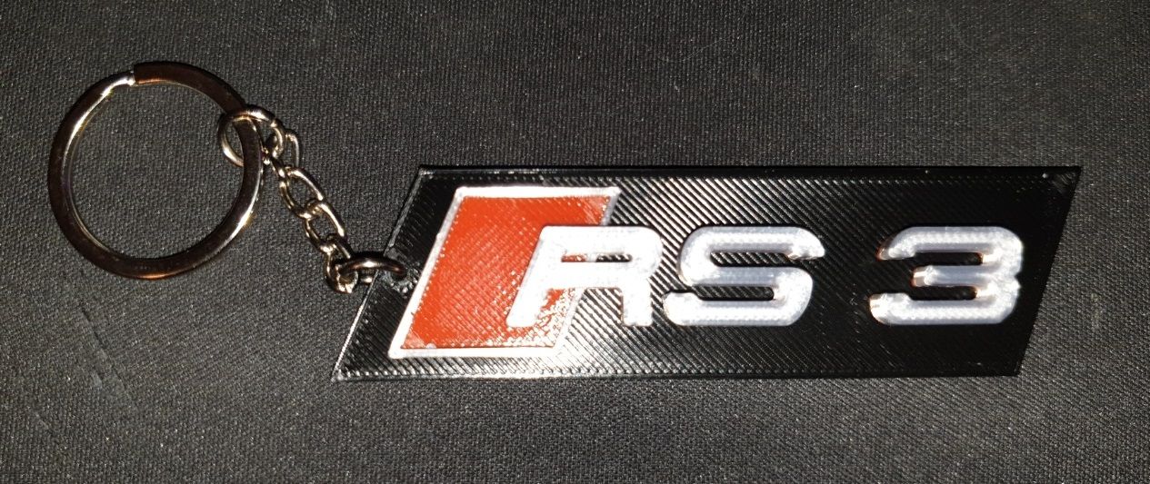 Download STL file Audi RS3 key ring • 3D print model ・ Cults
