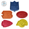 NFL-Todos-CP.png NFL - Play Offs - Football  Collection Set - Cookie Cutter - Fondant - Polymer Clay