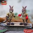 a.jpg Print In Place Cute Flexi Kangaroo