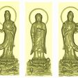 threebuddhas1.jpg Three Buddhas model of bas-relief for cnc router carving