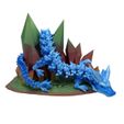 Crystal-Stand-D.jpg Crystal Display Stand for Articulated Dragons