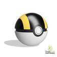 Original-Ultra-Ball.png Original Pokeball (5 Versions, Functional/Storage, Print In Place, No Supports Needed))