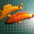 Articulated Fish Print in Place