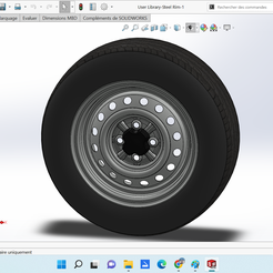 1.png Free STL file Steel Rim with Tyre・3D printable model to download, walid90
