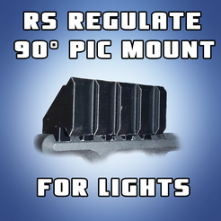 charginghand00.png Fichier STL RS REGULATE 90 DEGREE PICATINNY RAIL LIGHT MOUNT・Objet pour imprimante 3D à télécharger