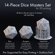 gothica-versions-etsy.png Dice Masters Set - 14 Shapes - Gothica Font - Supports Included