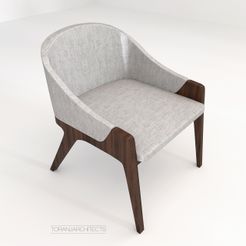 01.jpg Free 3D file Calia's Chair・3D print object to download