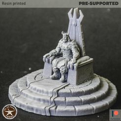 King_on_Throne1.jpg Fichier 3D Roi humain sur le trône・Plan pour impression 3D à télécharger