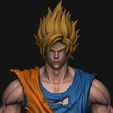 35.JPG STL file GOKU super saiyan v2 - Dragonball Super・3D print model to download