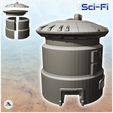 2.jpg Futuristic tower with spherical roof with large ground floor window (3) - Future Sci-Fi SF Post apocalyptic Tabletop Scifi Wargaming Planetary exploration RPG Terrain